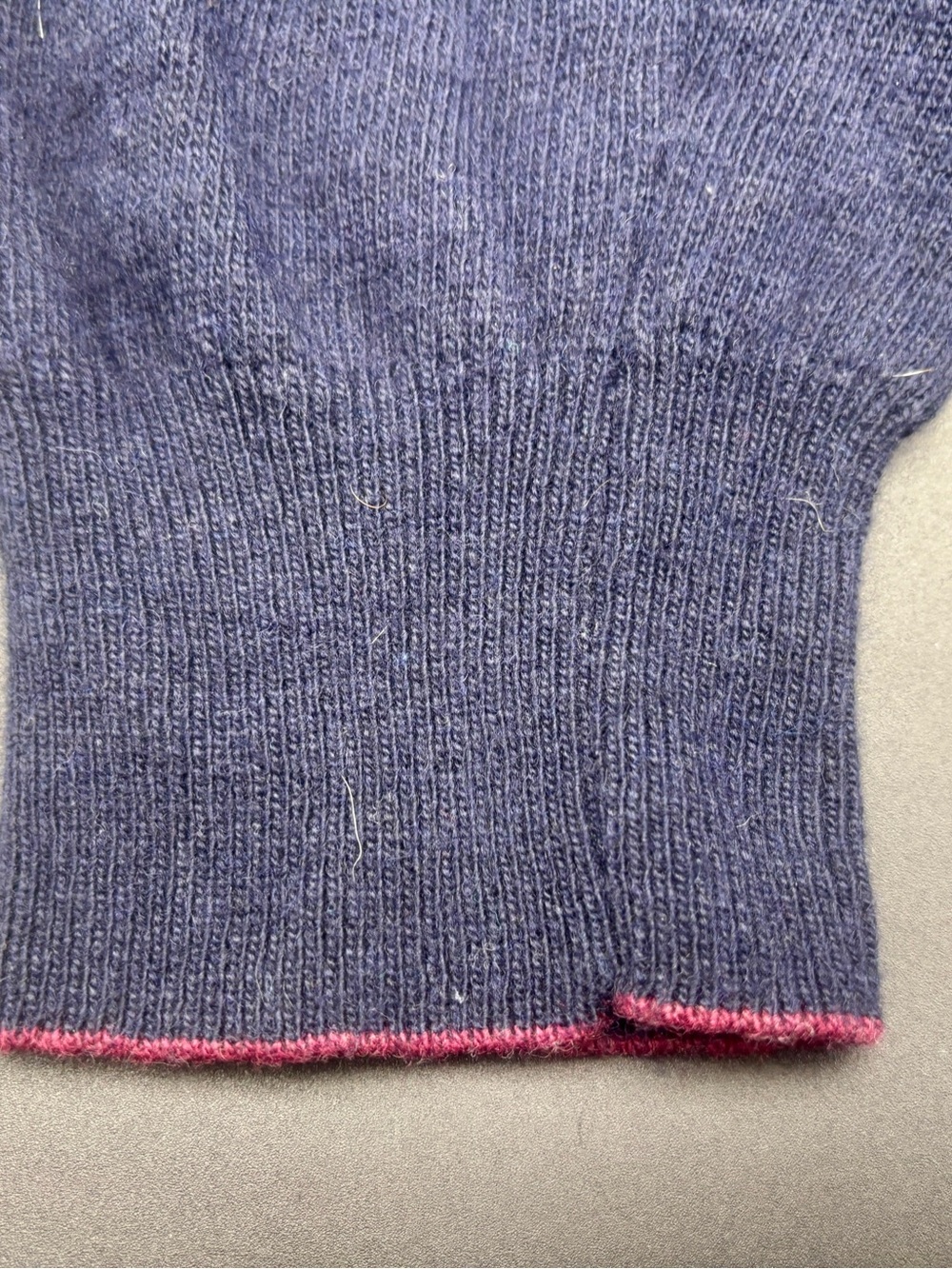 Eredi Pisanò Italy Merino Wool Cashmere Blend Crewneck Sweater Blue L - Picture 3 of 6